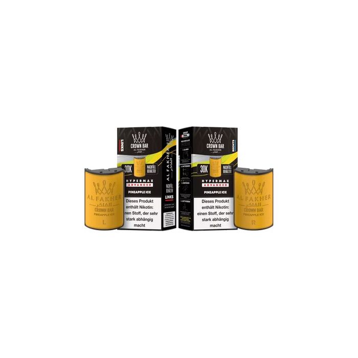 Al Fakher - Hypermax Pods 2 x 10 ml ( links + rechts ) - Pineapple Ice
