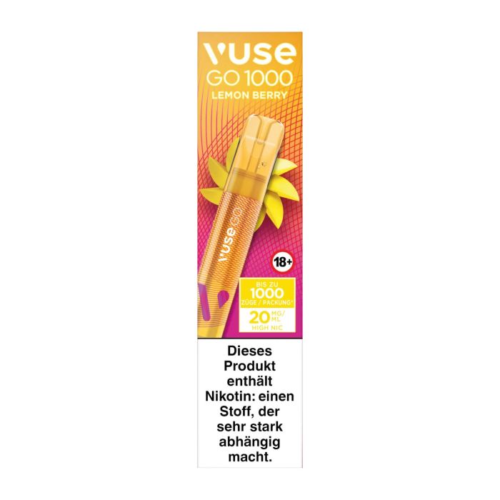 Vuse - Go 1000 20 mg - Lemon Berry