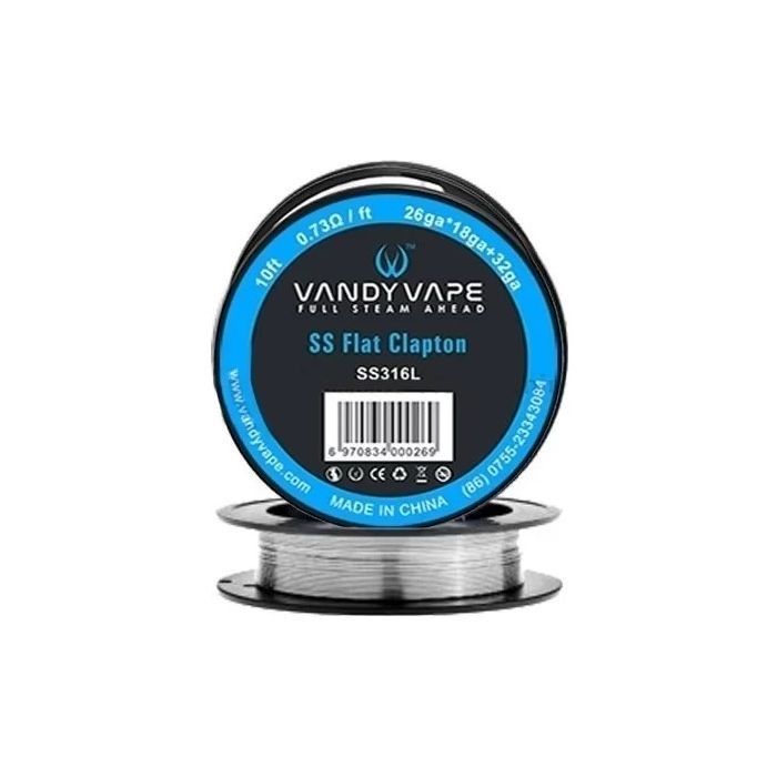 Vandy Vape - Flat Clapton 26/18ga + 32ga Stainless Steel – weitere Ansicht 1