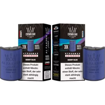 Al Fakher - Hypermax Pods 2 x 10 ml ( links + rechts ) - Berry Blue