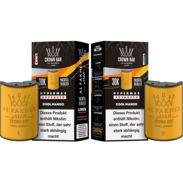 Al Fakher - Hypermax Pods 2 x 10 ml ( links + rechts ) - Cool Mango