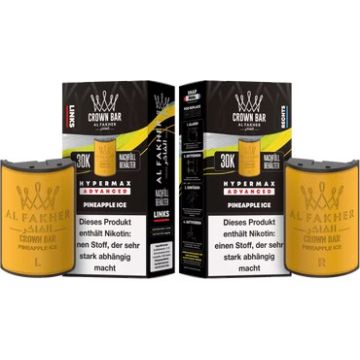 Al Fakher - Hypermax Pods 2 x 10 ml ( links + rechts ) - Pineapple Ice