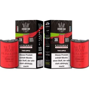 Al Fakher - Hypermax Pods 2 x 10 ml ( links + rechts ) - Two Apple