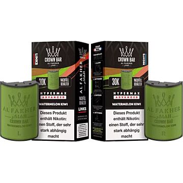 Al Fakher - Hypermax Pods 2 x 10 ml ( links + rechts ) - Watermelon Kiwi