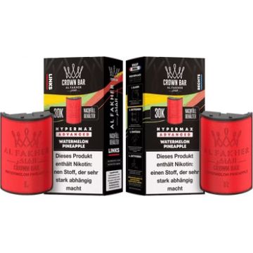 Al Fakher - Hypermax Pods 2 x 10 ml ( links + rechts ) - Watermelon Pineapple