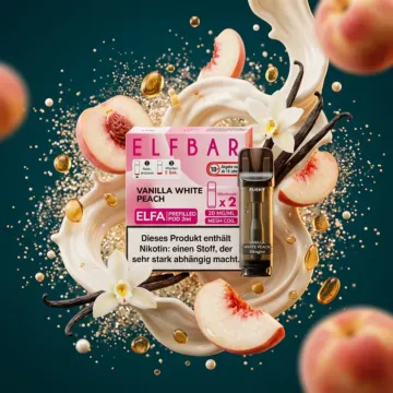Elfbar Elfa Pods - Vanilla White Peach