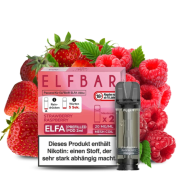 ELFBAR ELFA - Strawberry Raspberry - 20 mg