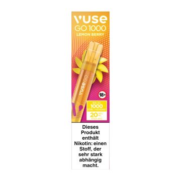 Vuse - Go 1000 20 mg - Lemon Berry