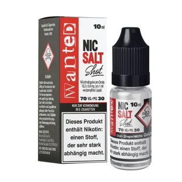 Wanted - Salz Shot 70/30 20 mg/ml 10 ml