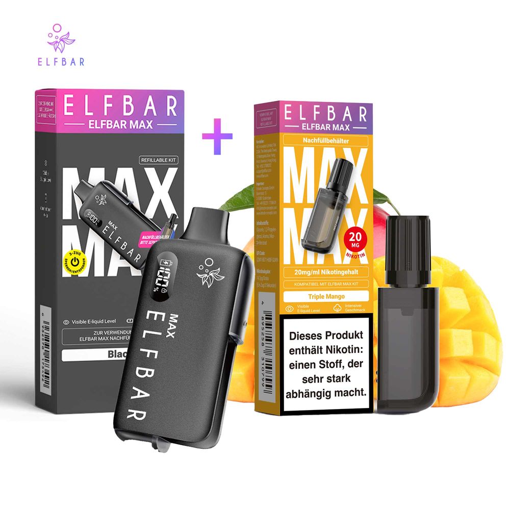 ELFBAR MAX Kit mit MAX Nachfüllbehälter