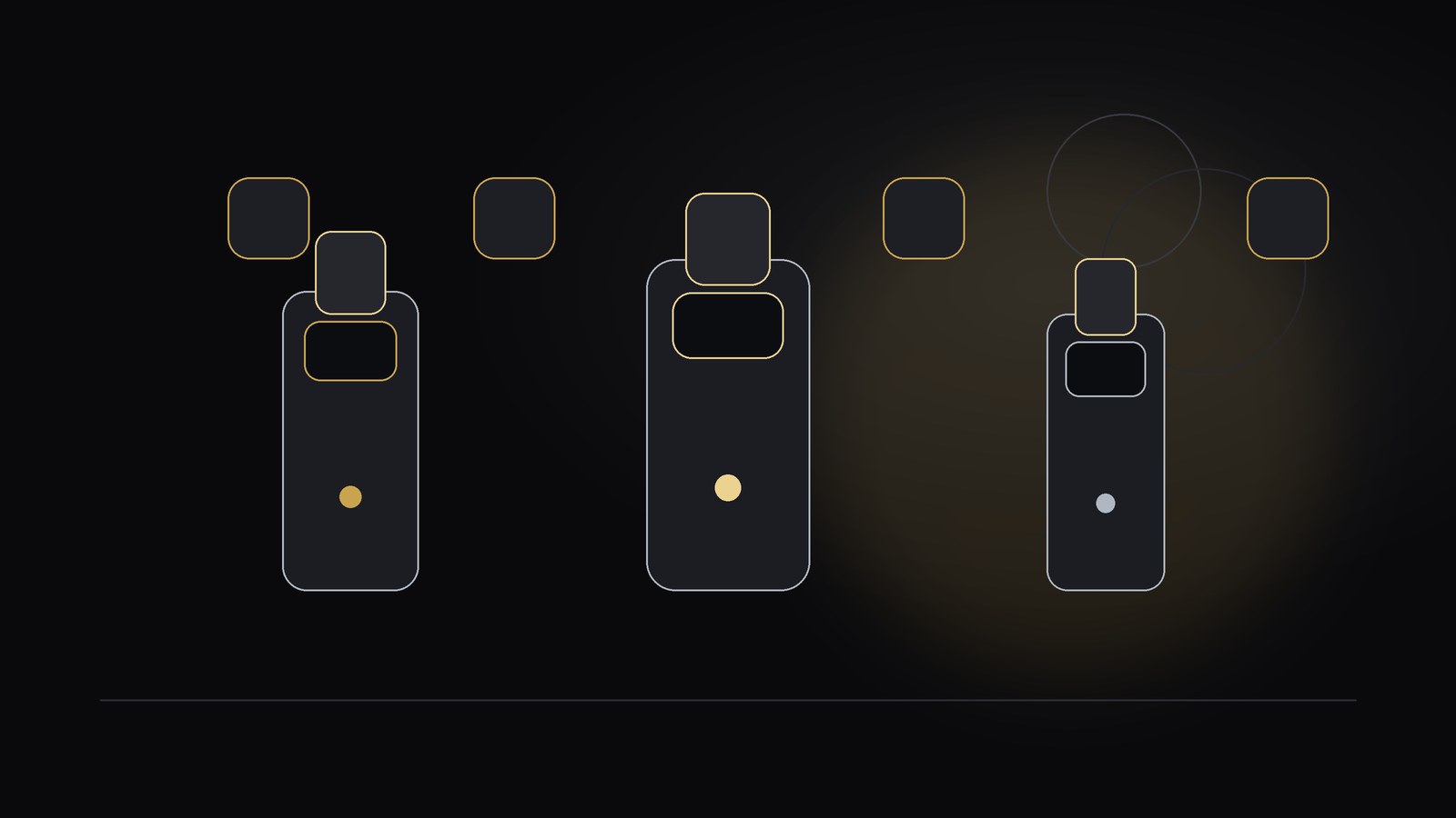 Verschiedene wiederaufladbare Pod-Systeme und Pods